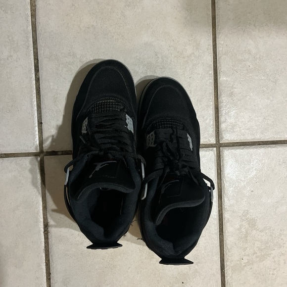 BLACK CANVAS JORDAN 4 - Picture 2 of 4